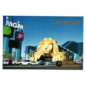 MGM Entrance Las Vegas Nevada Casino Hotel Vintage Postcard 1994